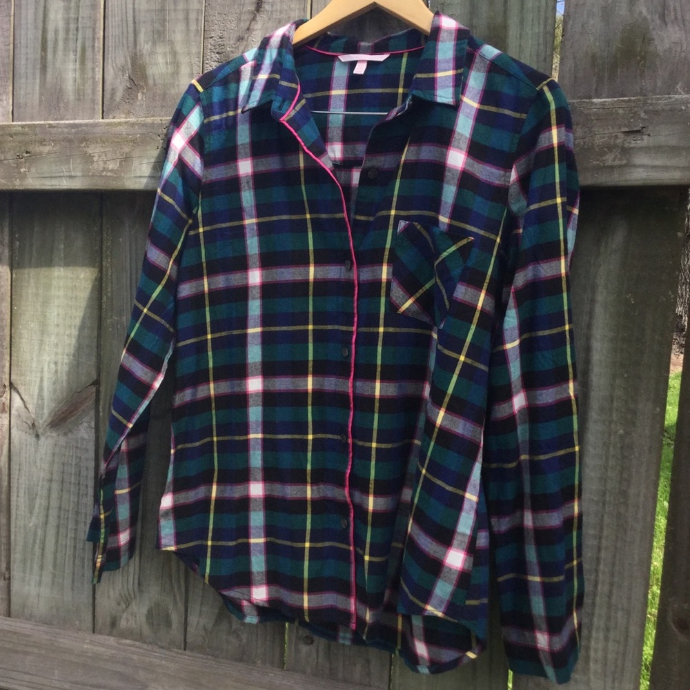 Victoria’s Secret Plaid Sleep Pajama Top